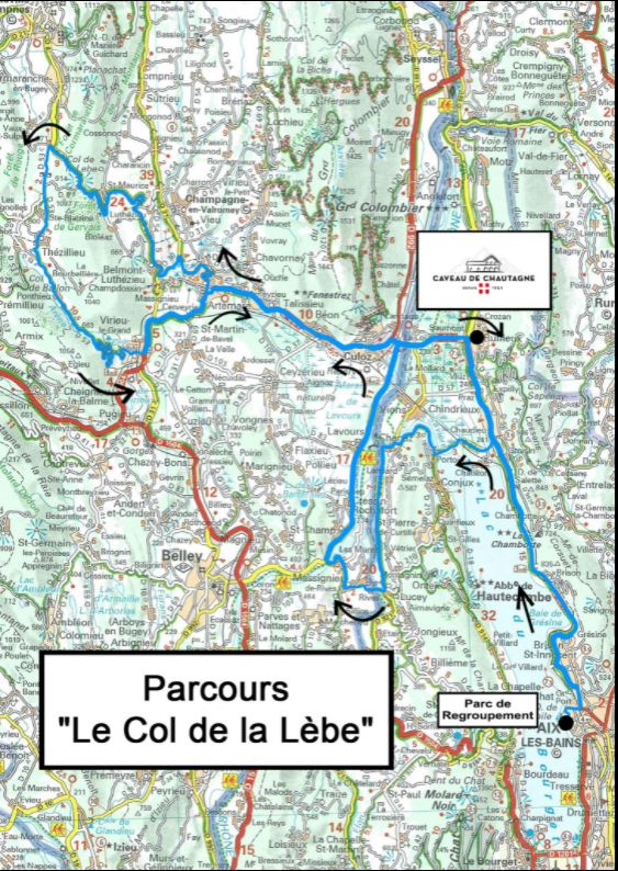 Le parcours du col de la Lèbe